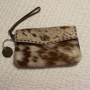 Myra Cowhide Clutch/Wristlet